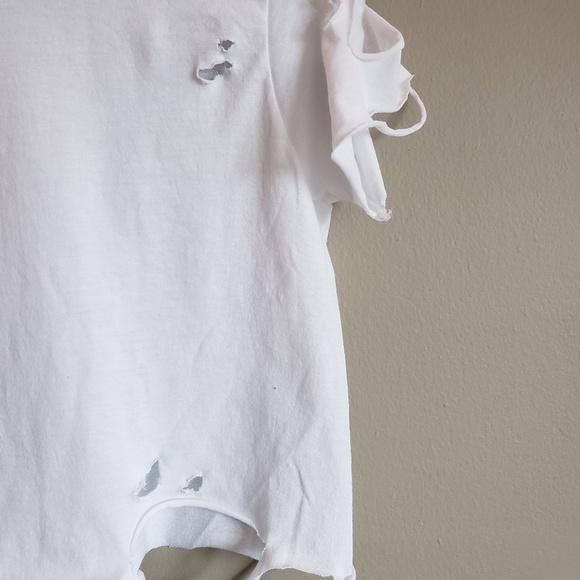 Hanes Destructed Crop Tee - Picture 3 of 6